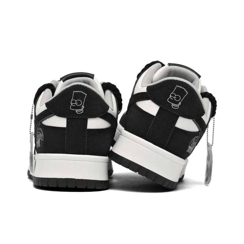 The Simpsons Abrasion Resistant, Lightweight, And Breathable Low Top Skateboard Shoes Unisex-5