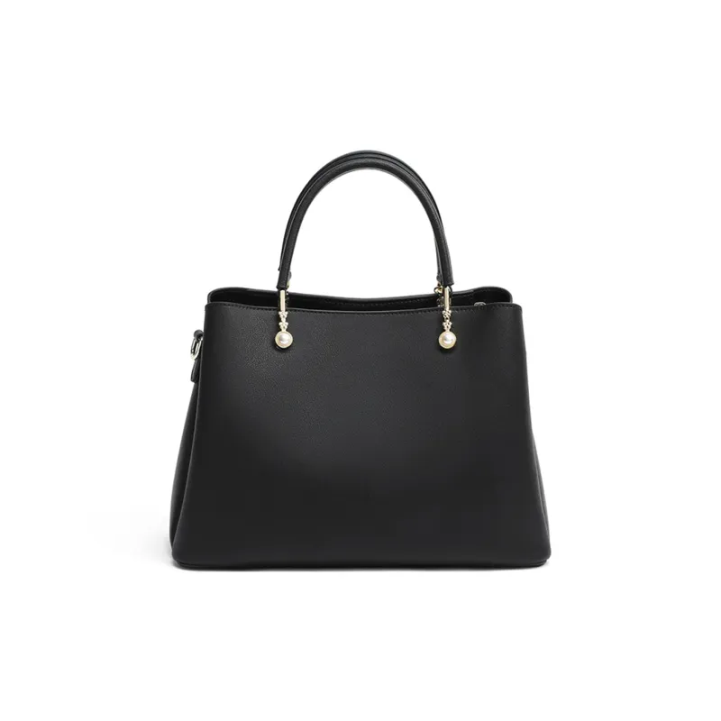COMELY Cow Leather Handbag Shoulder Bag Crossbody Bag Kelly Bag Regular Women's Ecru-12