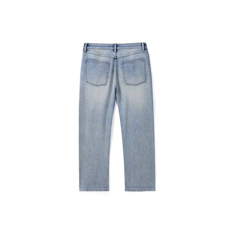 Hansca Teenagers Height Increasing Slimming Jeans Men's Nostalgic Blue-1