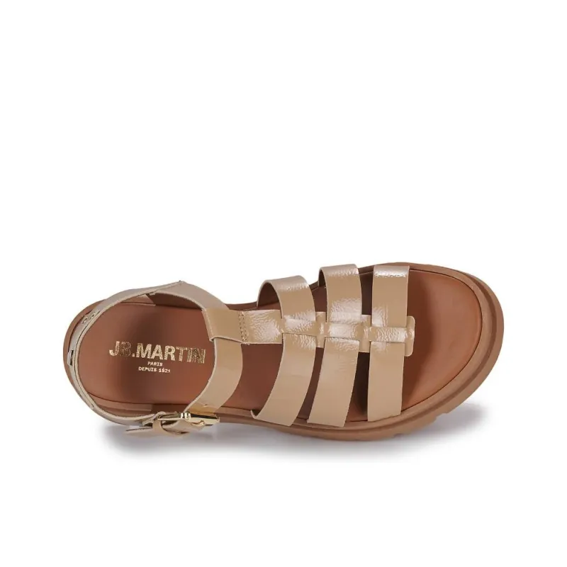 JB MARTIN DELICE Roman Sandals 4cm Women's Beige-4
