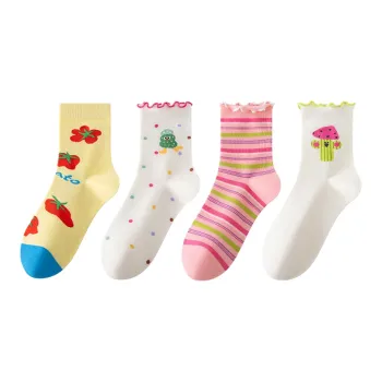 Caramella Mid Calf Socks Women's 4 Pack