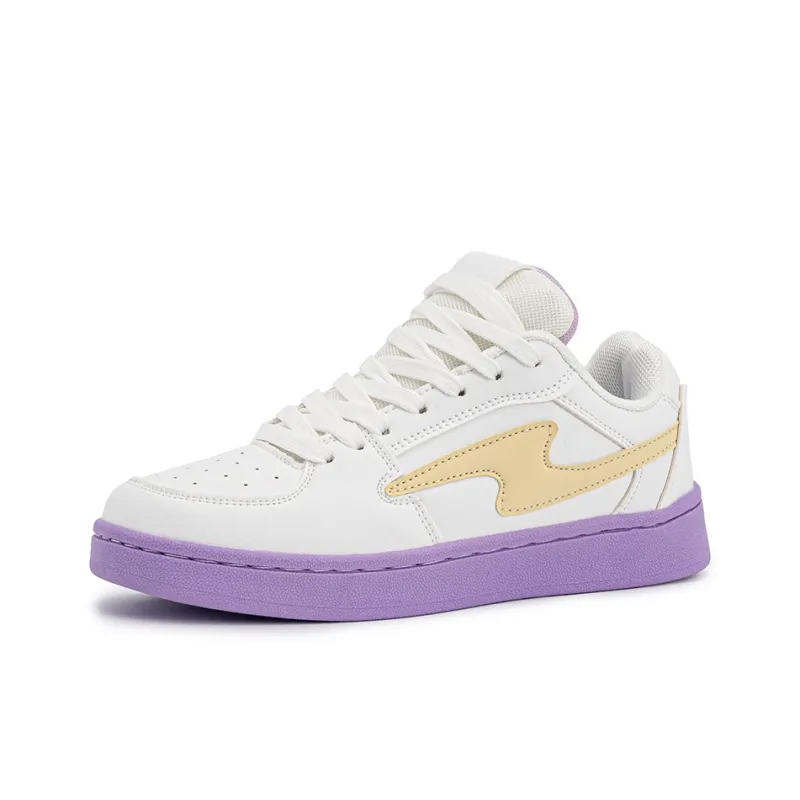 BEIER Cushioning Wear-Resistant Low-Top Skateboard Shoes Unisex Taro Purple-2