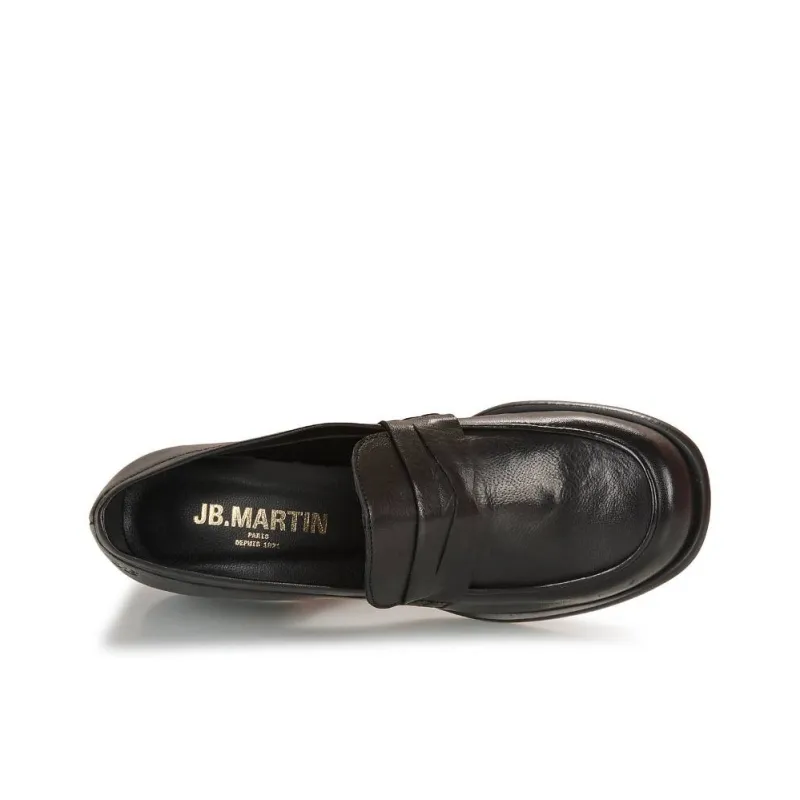 JB MARTIN LOLIE Loafers 4cm Women's Bright Black-4