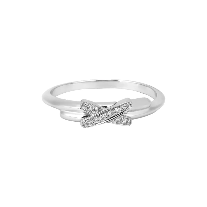 Chaumet Ring 18K White Gold Unisex-1