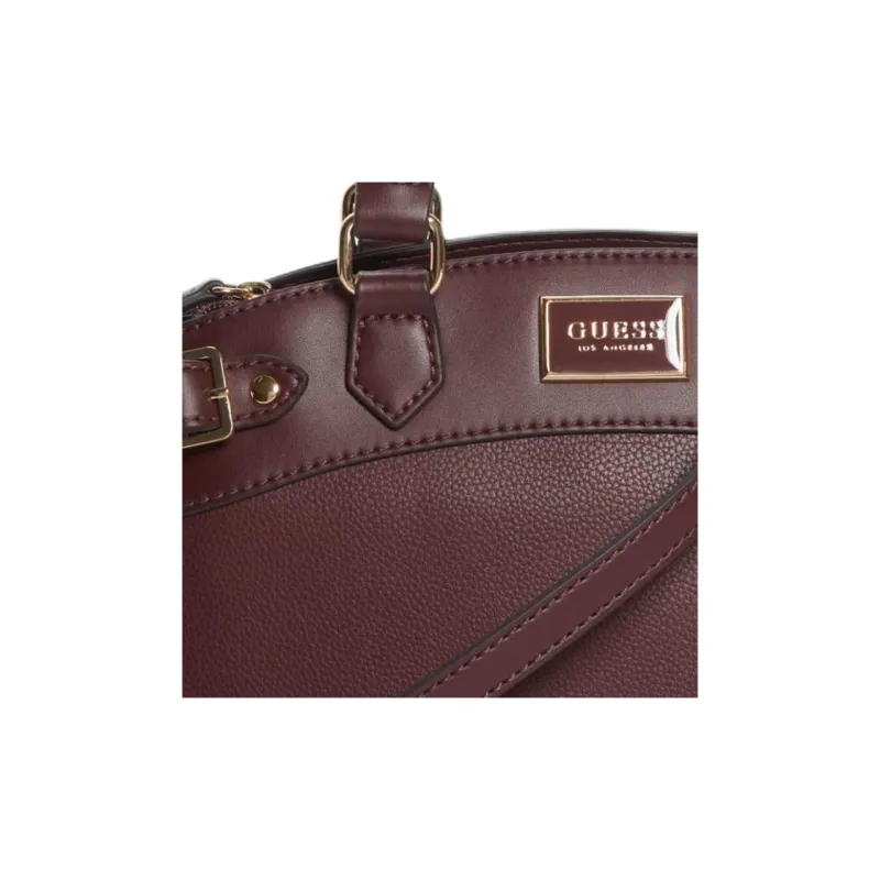 GUESS Artificial Leather Shoulder Bag Crossbody Bag Handbag Small Size Women's Burgundy-2