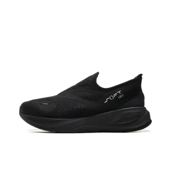 LiNing SOFT GO 2 KNIT Cushioning Wear Resistant Low Top Casual Shoes Men's Black