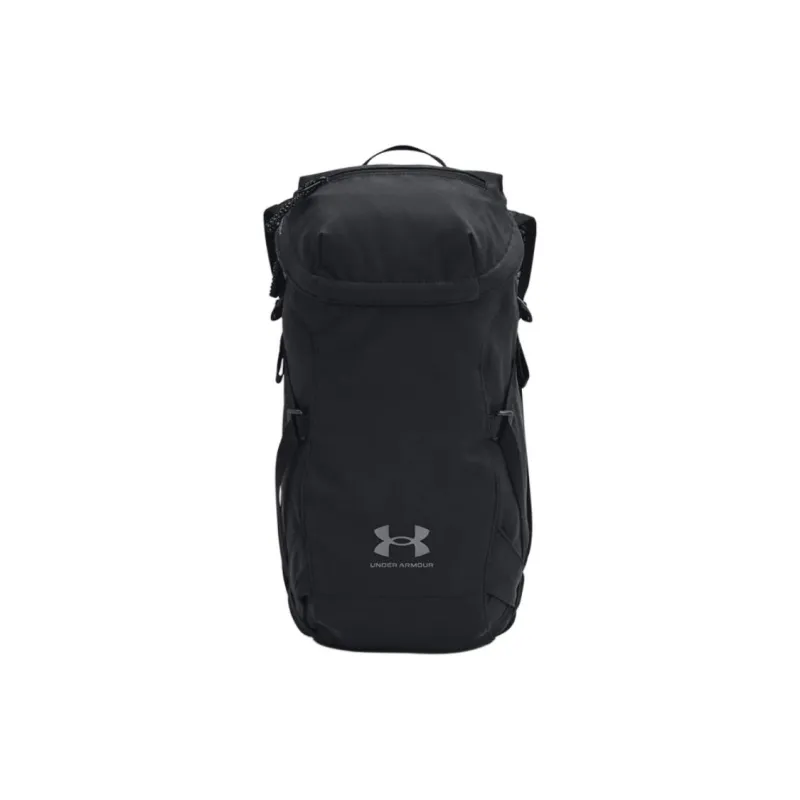 Under Armour Polyester Backpack Regular Men's Black Castle Rock-0
