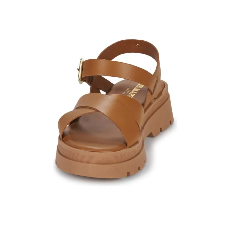 JB MARTIN DECIDEE One Strap Sandals 4cm Women's Brown-3
