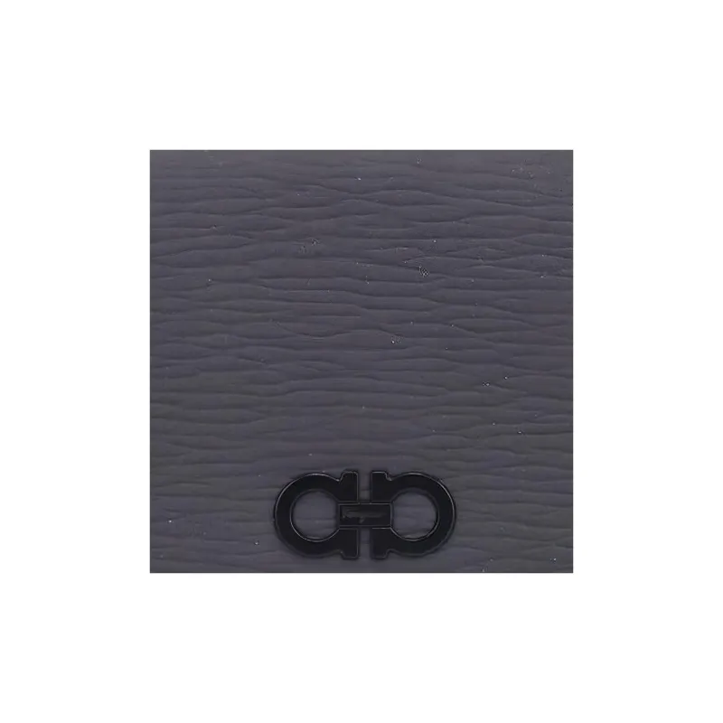 FERRAGAMO Calfskin 50% Off Cropped Wallet Regular Men's Gray-3