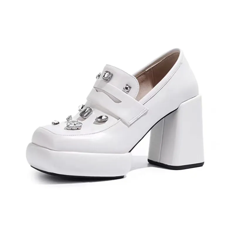 MCKP Chunky Heel High Heels 10cm Women's-3