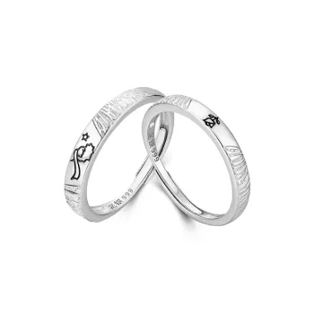 WANLIACC S999 Fine Silver Rings Unisex