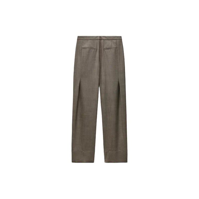 ZARA ZW Series Casual Pants Women's Light Brown-1