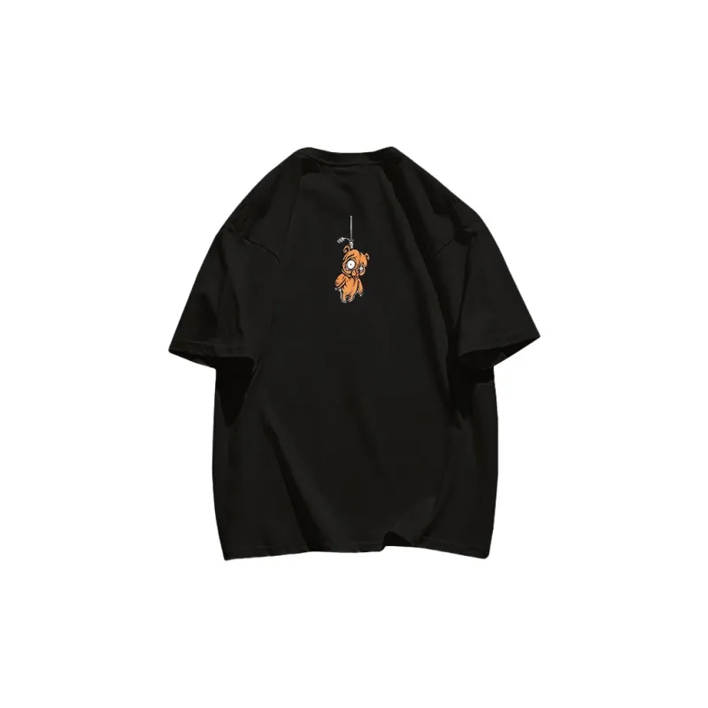 Cotton Shopping Drop Shoulder Sleeve T Shirt Women's-13