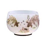 White Jade Colored Glaze Luck on Your Side-White (Box Included)