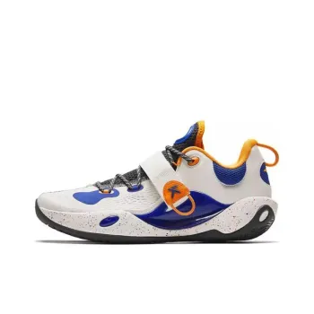 Anta Splash 6LITE Durable Breathable Low Top Basketball Shoes Men's White Blue
