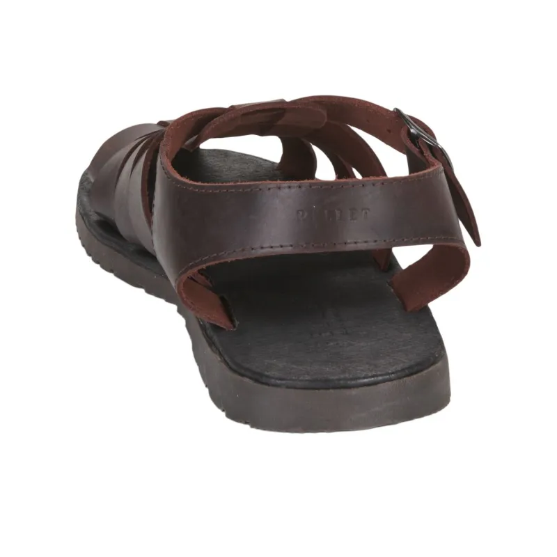 PELLET DENIS Roman Sandals Men's Brown-4