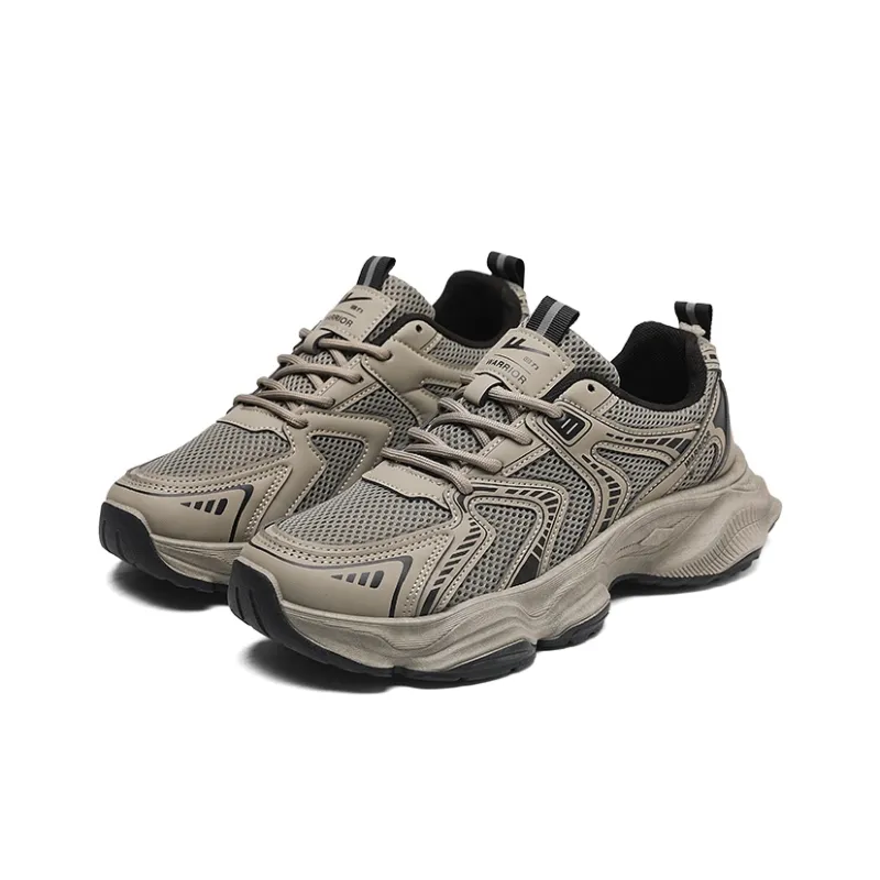 Warrior Anti Slip And Wear Resistant Height Increasing Low Top Chunky Sneakers Men's-5
