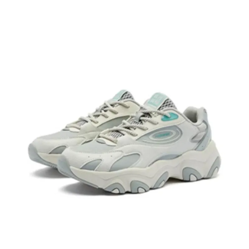 QIAODAN Elf Meowth Cushioning, Wear Resistant Low Top Casual Shoes Women's Gray-2