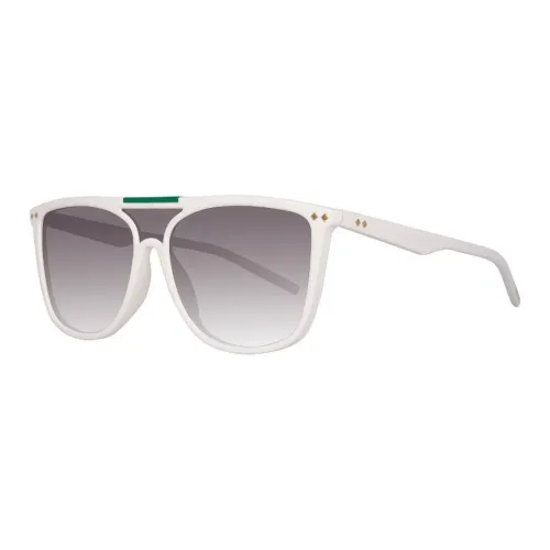 Polaroid Acetate Irregular Shape Sunglasses Men's White