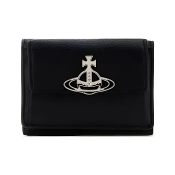 Vivienne Westwood Logo Plaque Small Flap Purse