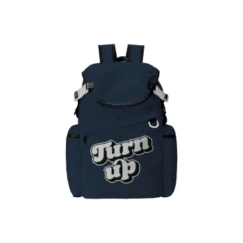 TURN UP Polyester Backpack Regular Unisex Blue