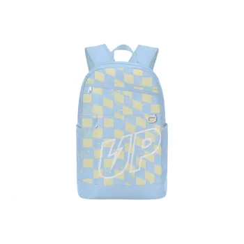 TURN UP Polyester Backpack Unisex Light Blue