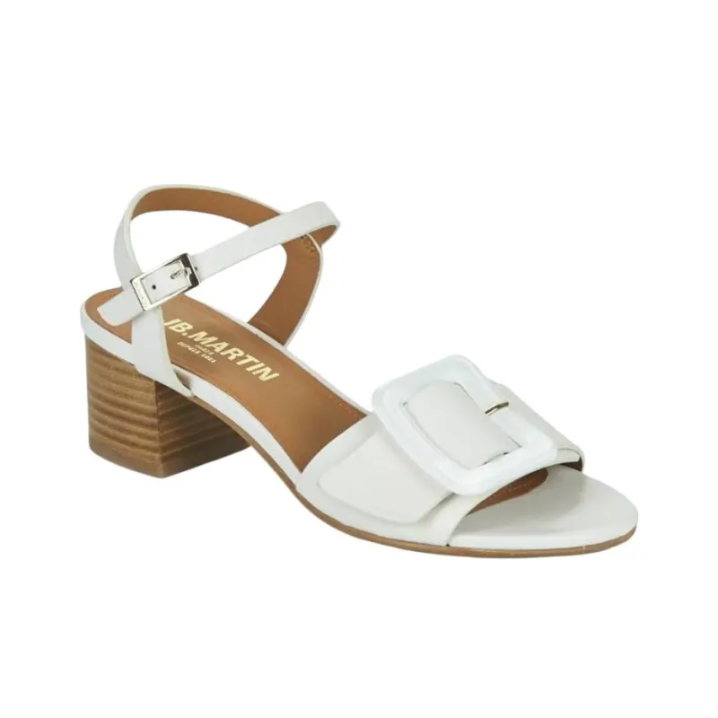 JB MARTIN Eliane Strap Sandals Women's White-2