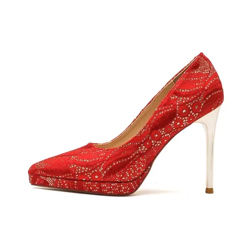 XIMO BULL High Heels Women's Champagne-5