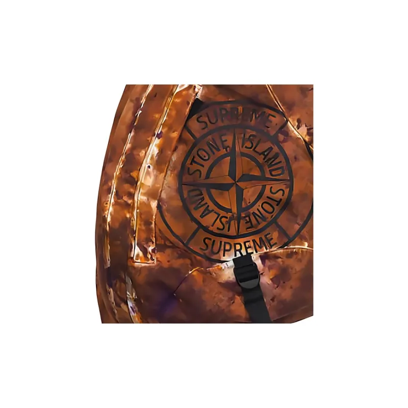 Supreme STONE ISLAND Collaboration Nylon Shoulder Bag Regular Unisex Black/Orange/Green-2