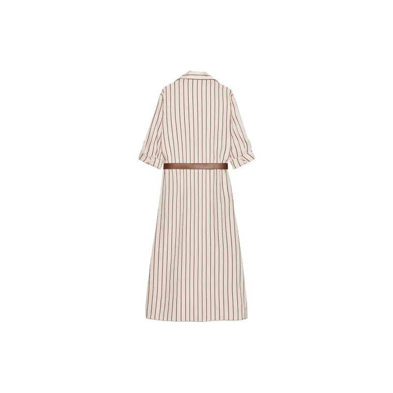 ZARA Long-Sleeved Dresses Women's Red-1