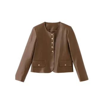 Yi Mengyuan Leather Jacket Women's