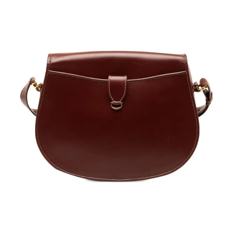 CARTIER Must De Cartier Calfskin Shoulder Bag Crossbody Bag Women's Brown-2