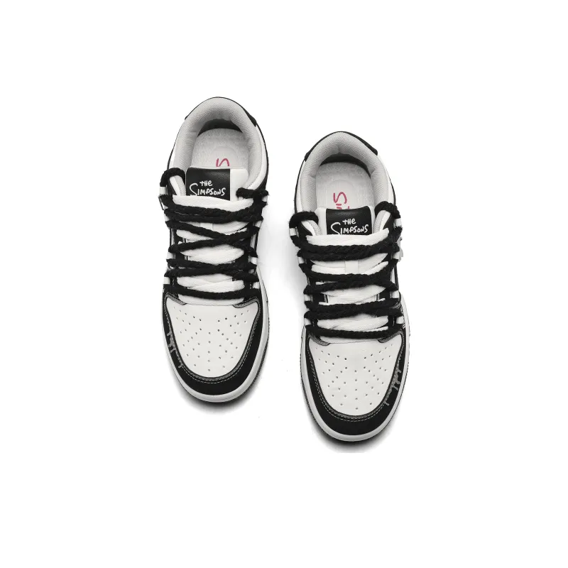 The Simpsons Abrasion Resistant, Lightweight, And Breathable Low Top Skateboard Shoes Unisex-4