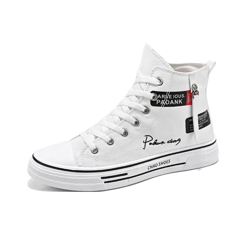 ROBINHOOD Anti-Slip And Wear-Resistant Height Increasing High-Top Canvas Shoes Men's-23