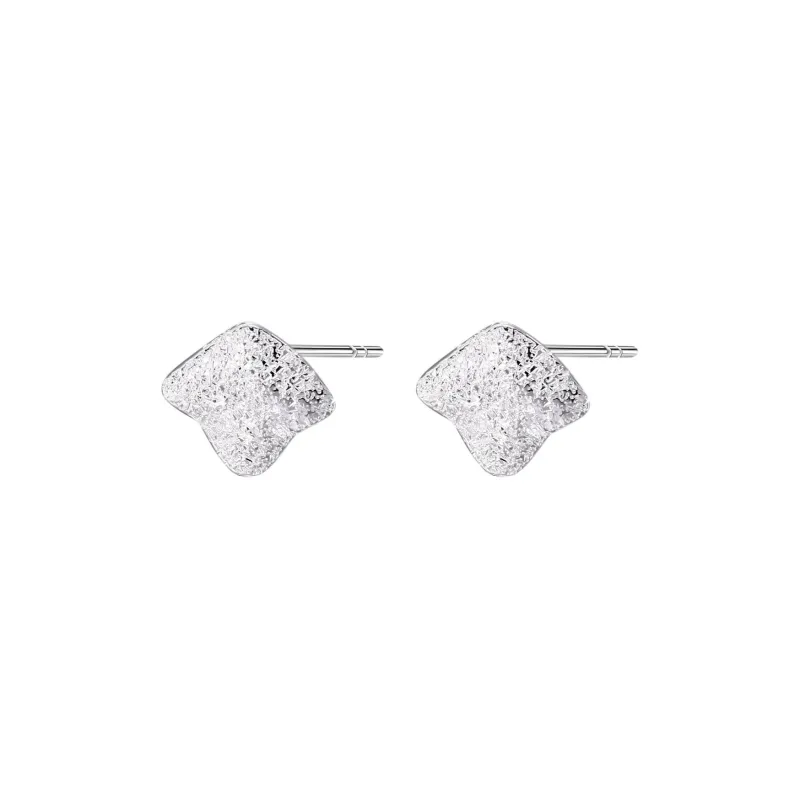CENTURY&KINDLE 999 Fine Silver Stud Earrings Unisex-0