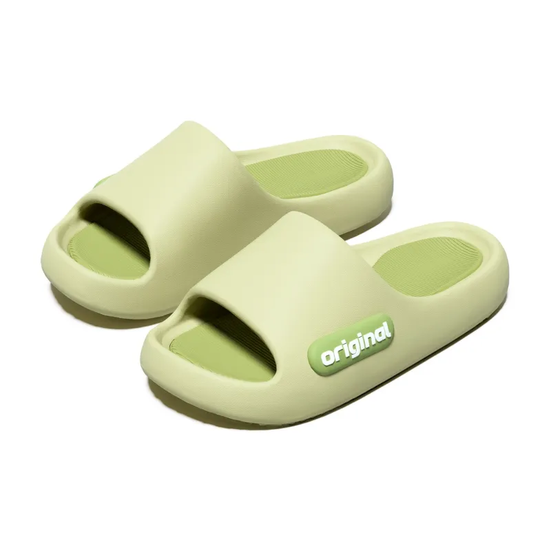Soft Minimalist Slippers With Squashy And Bouncy Feeling, Platform Slip Resistant Quiet Indoor Slippers, Unisex-8