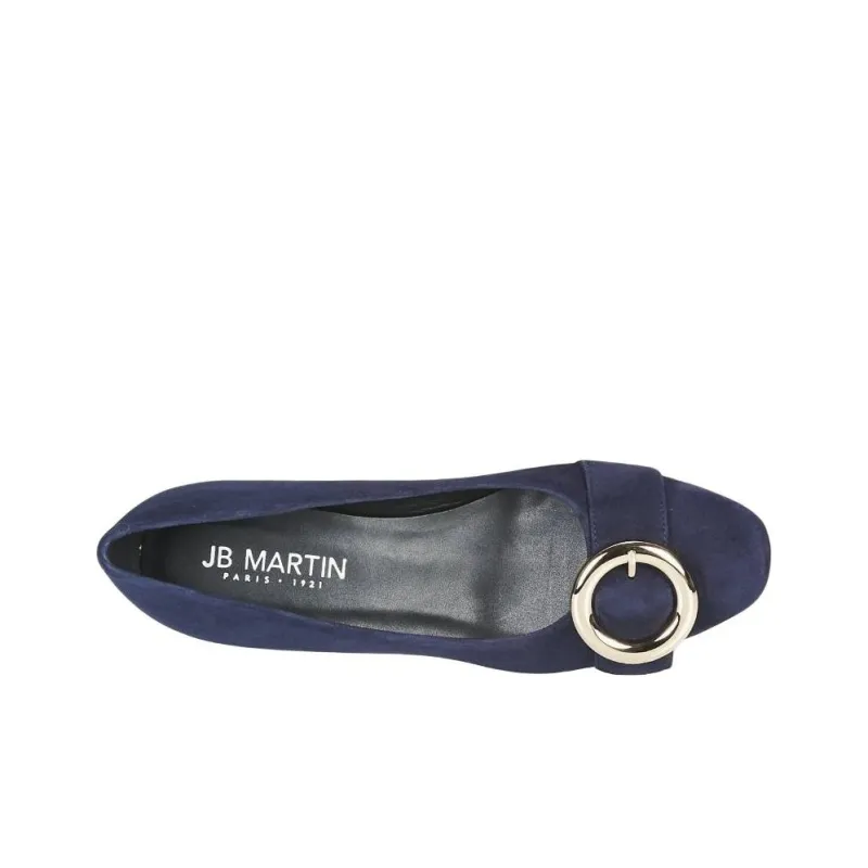 JB MARTIN Chunky Heel High Heels Women's Blue-2