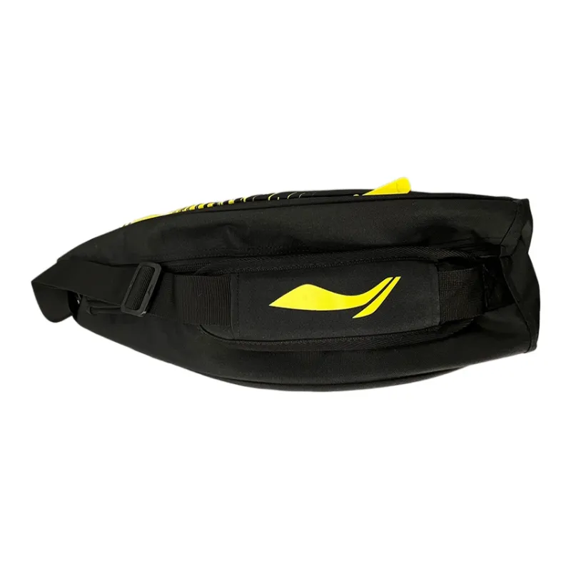 LiNing Polyester Gym Bag Tubas Unisex Black & Yellow-4