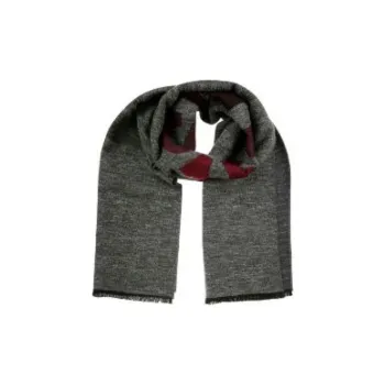 MISSONI Wool Knit Scarves Men's Gray