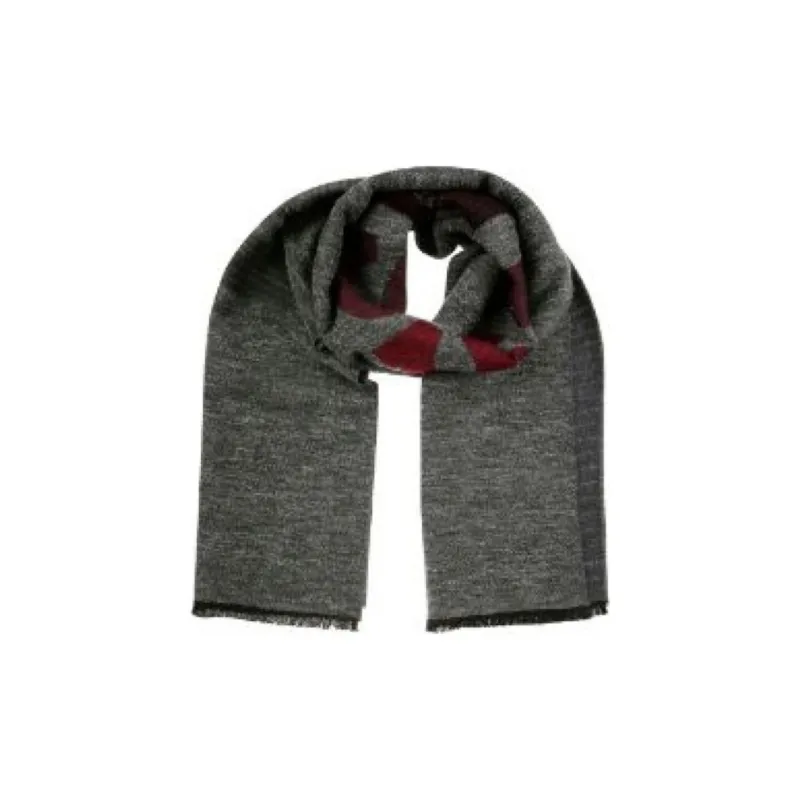 MISSONI Wool Knit Scarves Men's Gray-0