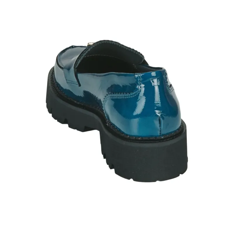 JB MARTIN Folie Loafers 4cm Women's Blue-4