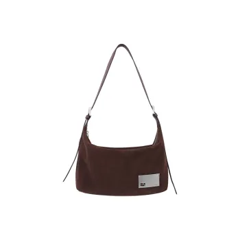 Crying Center Cow Leather Crossbody Bag, Shoulder Bag Regular Unisex Brown