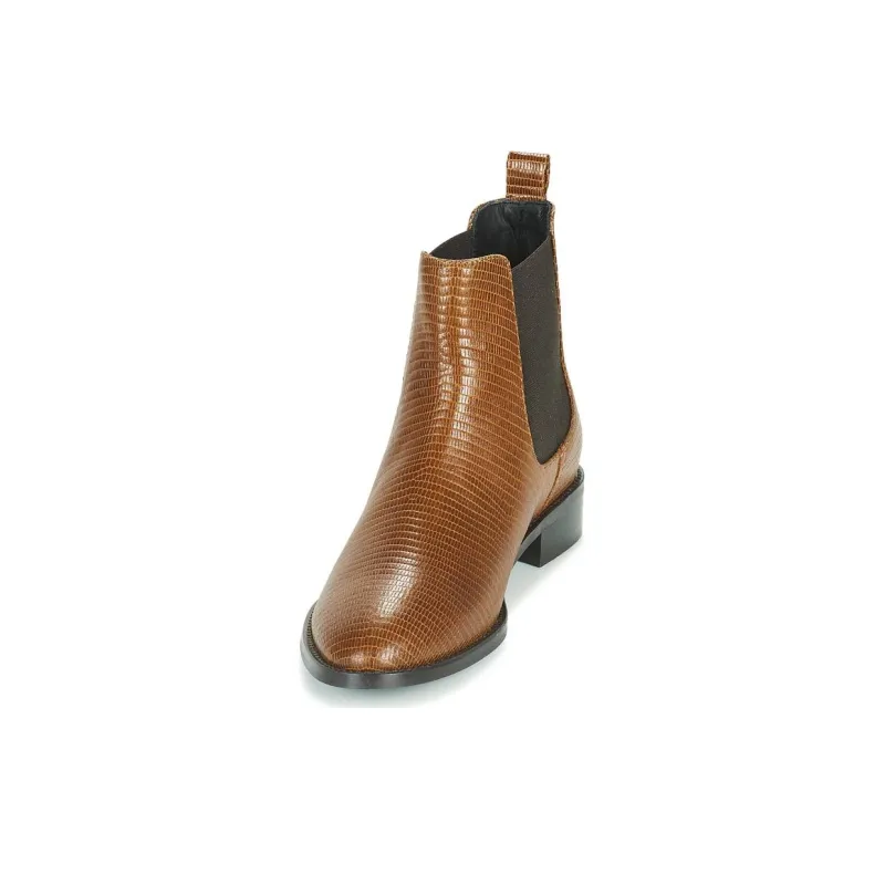 JB MARTIN Lora Short Chelsea Boots Women's Ginger Yellow-3