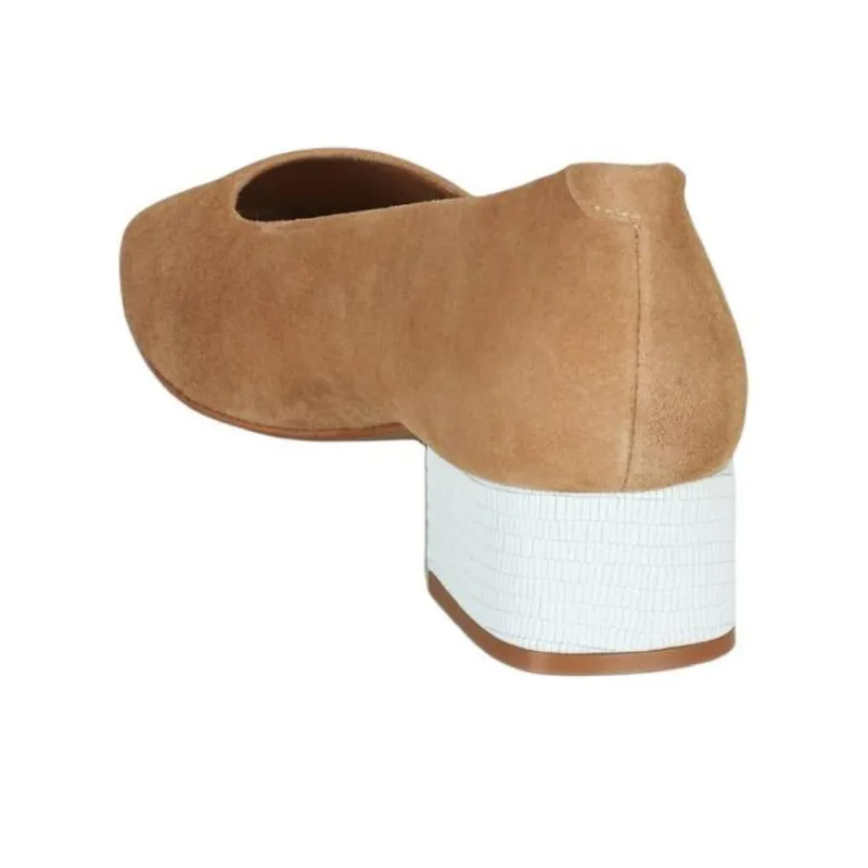 JB MARTIN TONIQUE Block Heel High Heels 4cm Women's Beige-4