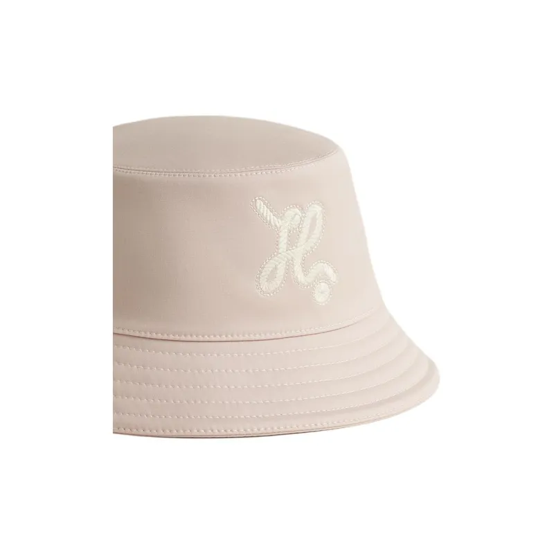 HERMES Twill Bucket Hats Women's Pink-2