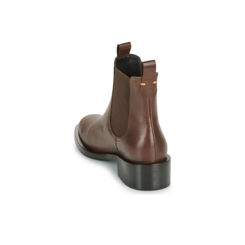 JB MARTIN Falk Short Chelsea Boots 4cm Women's Chocolate-4