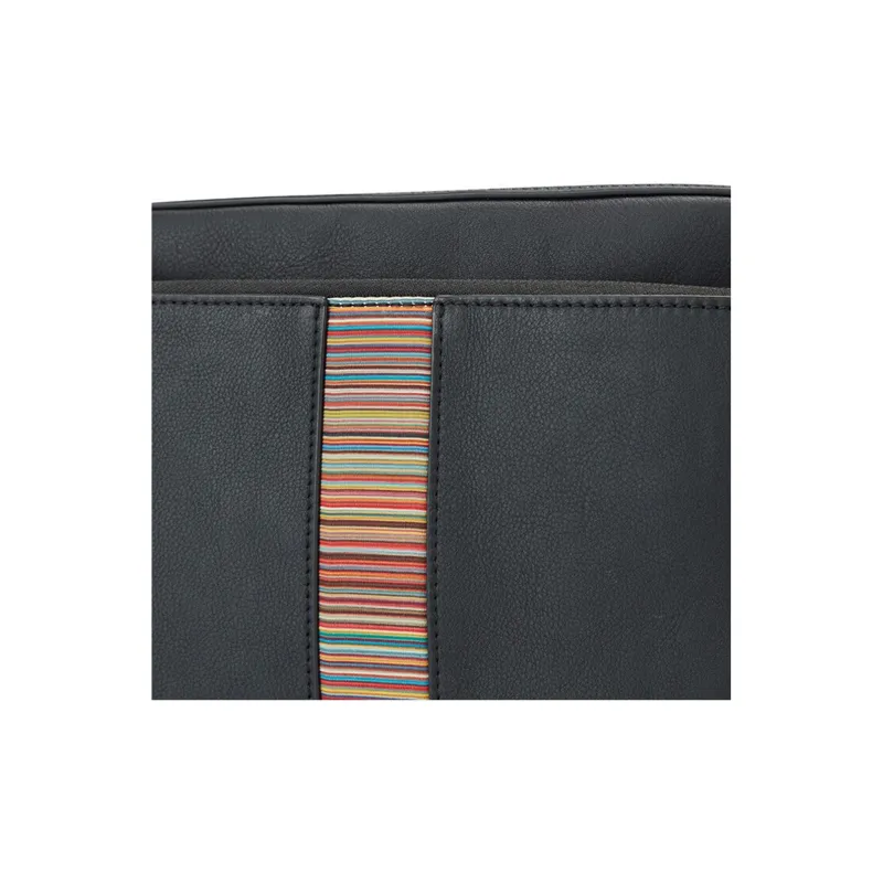 Paul Smith Cow Leather Crossbody Bag Shoulder Bag Men's Black Stripes-5