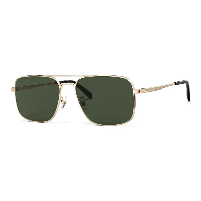 PARZIN Plate Alloy Frame Aviator Sunglasses Men's-10