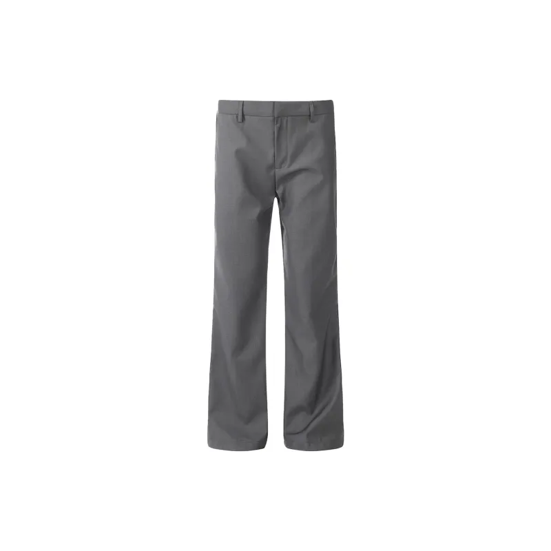 TESTUNG Effortless Style Cleanfit Business Suit Casual Pants With Draping Effect Unisex Black Single Item-14