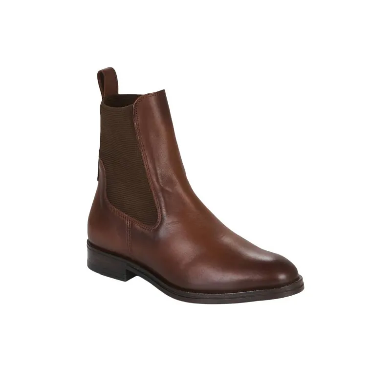 JB MARTIN Octavie Short Chelsea Boots 3cm Women's Red Brown-2